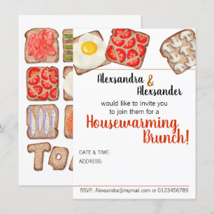 Breakfast Toast Brunch Invitations