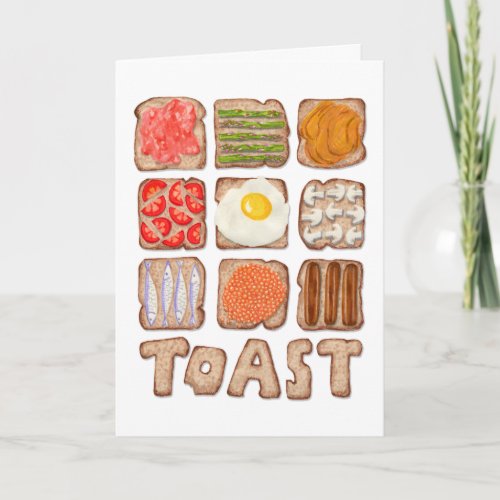 Breakfast Toast Card