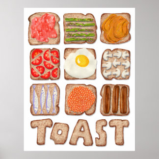 Breakfast Toast Poster