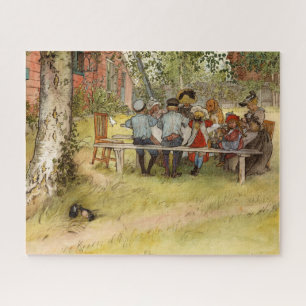 Breakfast under the Big Birch by Carl Larsson Jigsaw Puzzle