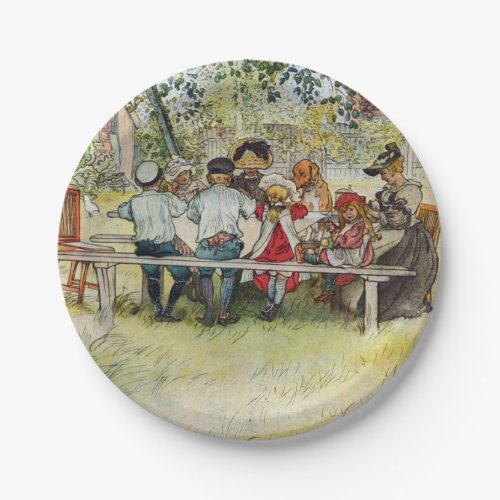 Breakfast under the Big Birch by Carl Larsson Paper Plates