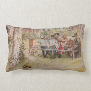 Breakfast Under the Big Birch Lumbar Pillow