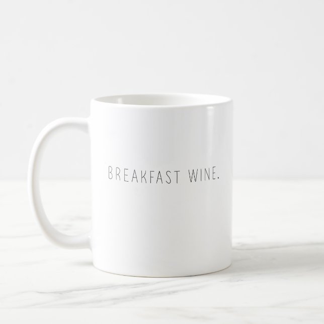 Breakfast Wine Coffee Mug (Left)