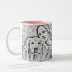 Breakfast Wine Funny Cute Trendy Quote  Two-Tone Coffee Mug