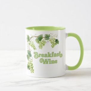 Breakfast Wine Funny Trendy Mug