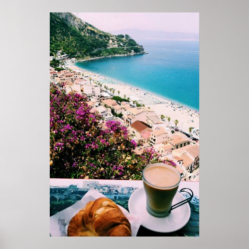 Breakfast with a Coastal View Photography Print