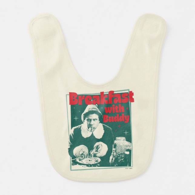 Breakfast With Buddy Baby Bib (Front)