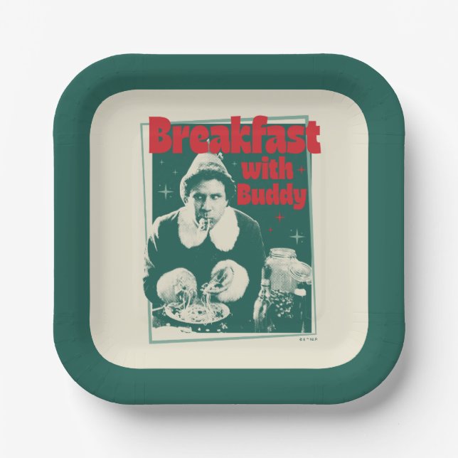Breakfast With Buddy Paper Plates (Front)