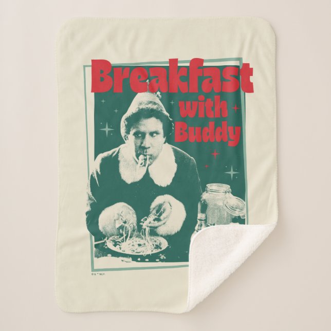 Breakfast With Buddy Sherpa Blanket (Front)