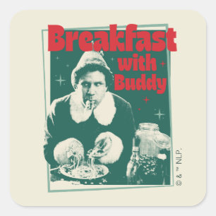 Breakfast With Buddy Square Sticker