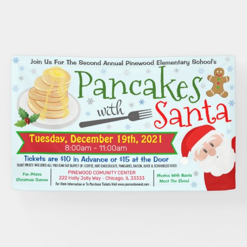 Breakfast With Santa Banner