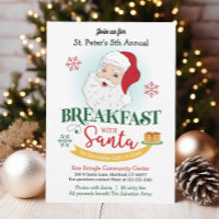 Breakfast with Santa Christmas Invitation