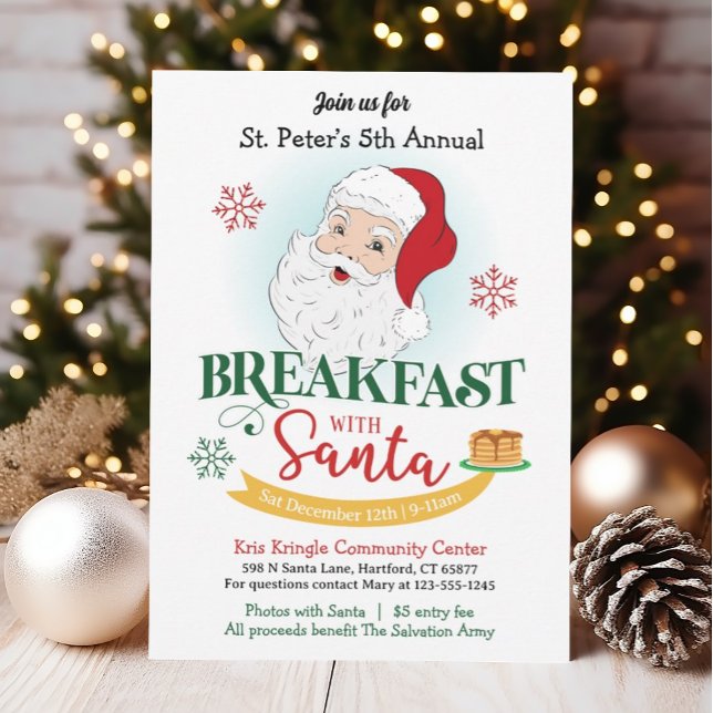 Breakfast with Santa Christmas Invitation (Creator Uploaded)