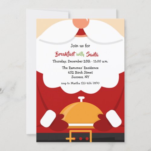 Breakfast with Santa Invitation