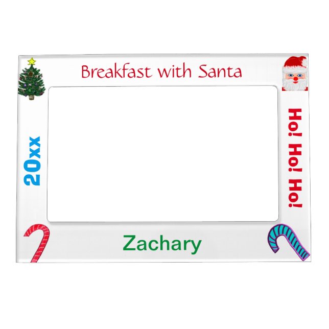 Breakfast with Santa Magnetic Photo Frames (Front)