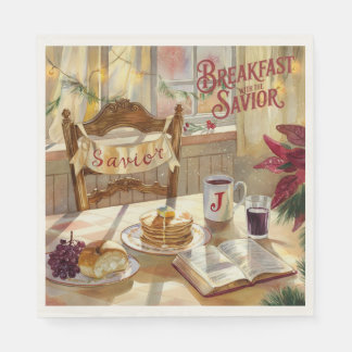 Breakfast with the Savior - Christian Napkins