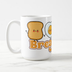 Breakfast With Toast,Egg, Bacon and Coffee Mug
