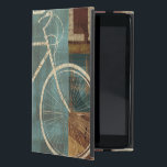 Breaking Away iPad Mini Case<br><div class="desc">© Michael Mullan / Wild Apple. An image of a white bicycle against a colored background. The background is a collage of squares in different colors and shades.</div>