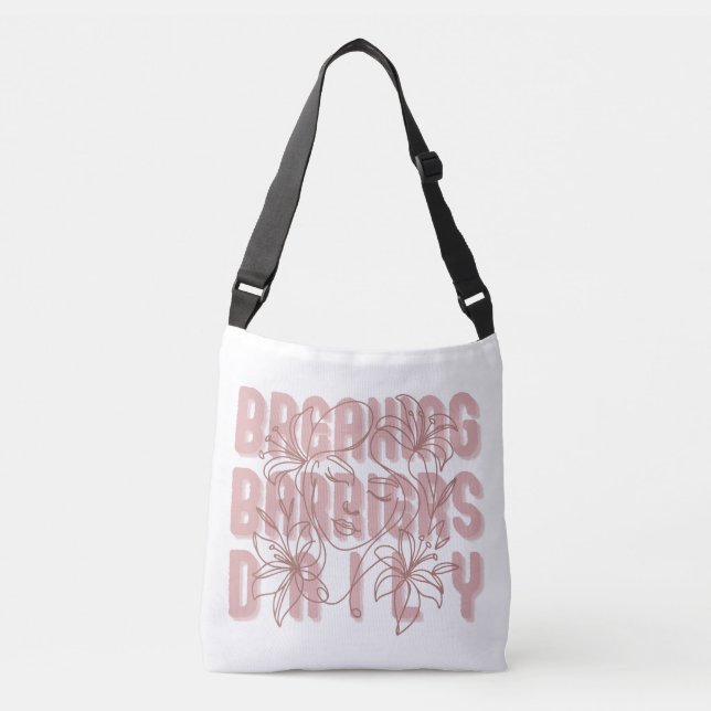 Breaking Barriers Daily Women Empowerment Girl Pow Crossbody Bag (Front)