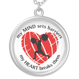 Breaking Barriers Weightlifting Necklace