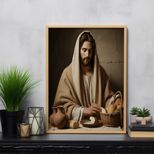 Breaking Bread: Jesus’ Sacred Moment Poster (Creator Uploaded)