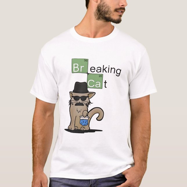 Breaking Cat BREAKING CAT NEWS T-Shirt (Front)