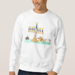 Breaking Cat News 8 Nights sweatshirt<br><div class="desc">Celebrate 8 nights of...  Keeping Lupin from touching the menorah. (Elvis will help you!)</div>