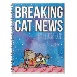Breaking Cat News Sunday Art Notebook at Zazzle