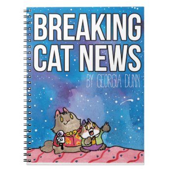 Breaking Cat News Sunday Art Notebook by BREAKING_CAT_NEWS at Zazzle