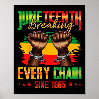 Breaking Every Chain Since 1865 Juneteenth _3  Poster