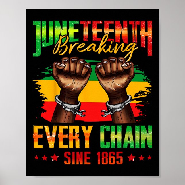 Breaking Every Chain Since 1865 Juneteenth _3  Poster (Front)