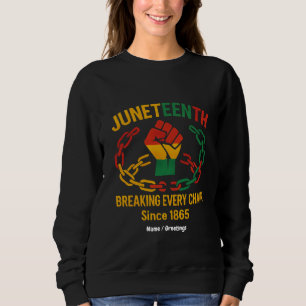 Breaking Every Chain Since 1865 – Juneteenth Freed Sweatshirt