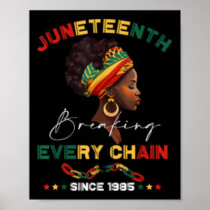 Breaking Every Chain Since 1865 Women Men Juneteen Poster