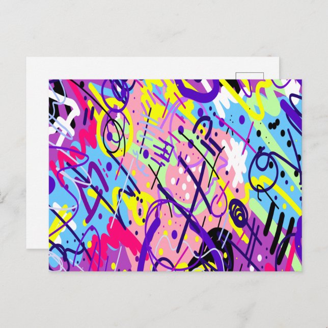 Breaking Free: Abstract Art  Postcard (Front/Back)