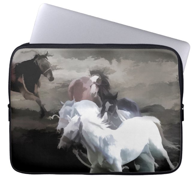 Breaking Free   -  Wild Horses Laptop Sleeve (Front)