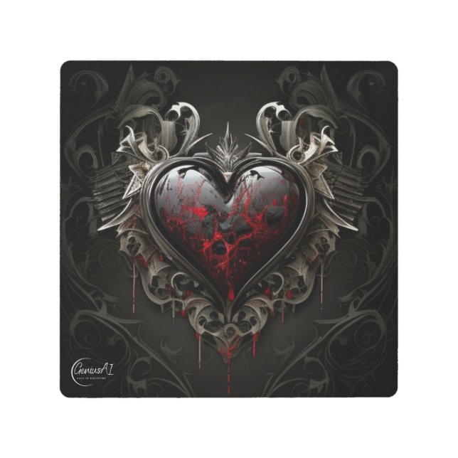 Breaking Gothic Love Metal Wall Art (Front)