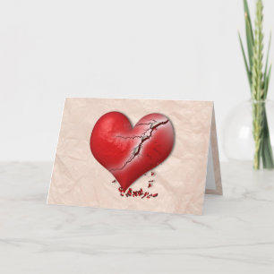 Breaking Heart Holiday Card