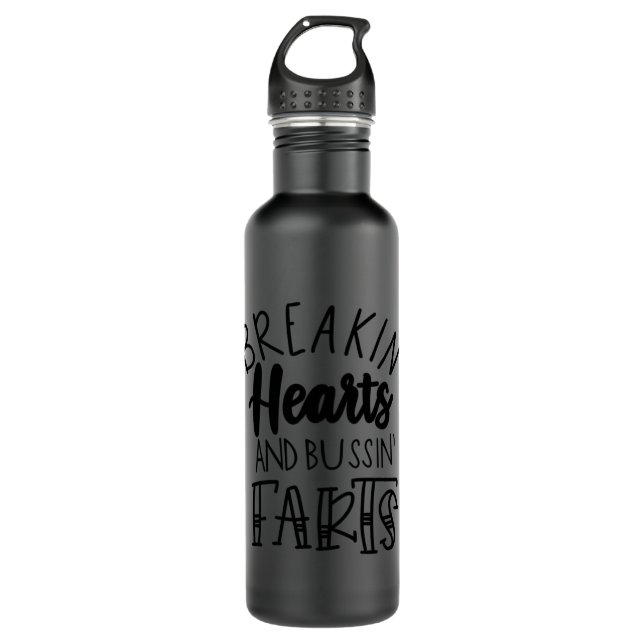 Breaking hearts 1st valentines 254. stainless steel water bottle (Front)