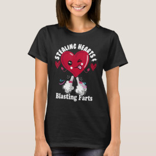 Breaking Hearts and Blasting Farts VALENTINES DAY T-Shirt