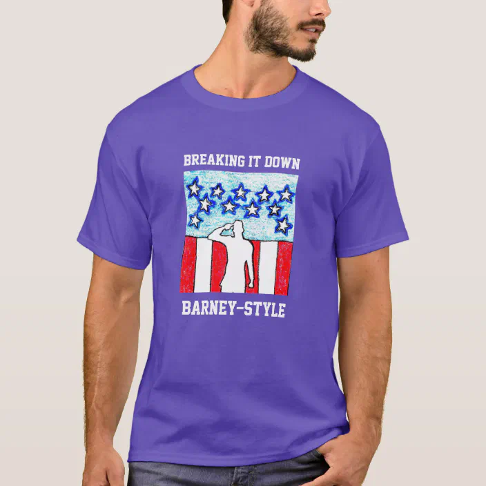 Breaking It Down Barney Style Tee Shirt Zazzle Com