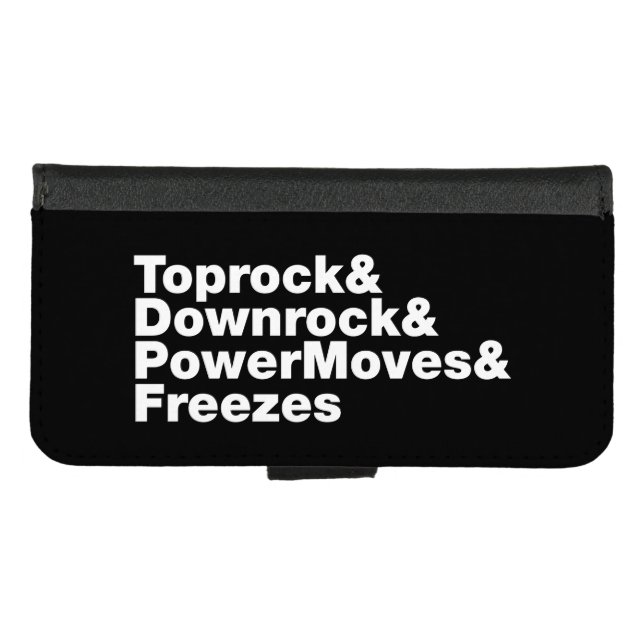 Breaking Moves (Breakdancing) iPhone Wallet Case (Front (Horizontal))