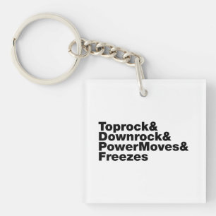 Breaking Moves (Breakdancing) Keychain