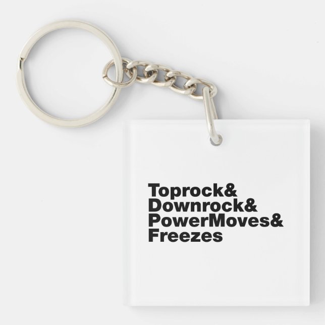 Breaking Moves (Breakdancing) Keychain (Front)