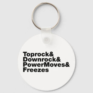 Breaking Moves (Breakdancing) Keychain