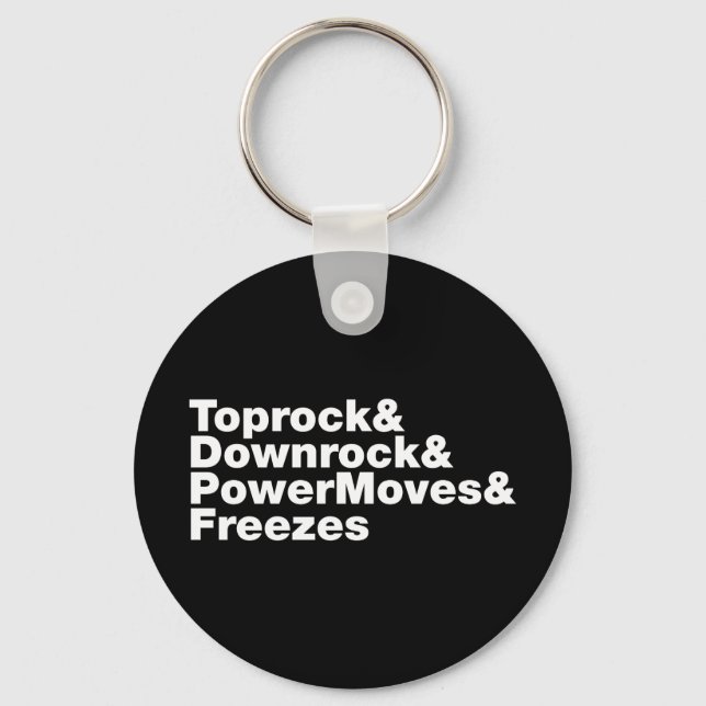 Breaking Moves (Breakdancing) Keychain (Front)