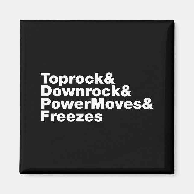 Breaking Moves (Breakdancing) Magnet (Front)