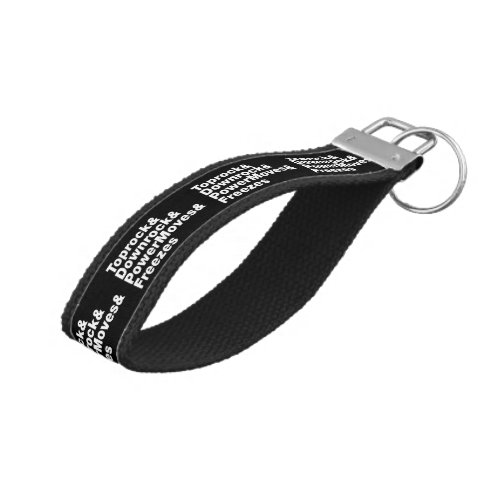 Breaking Moves Breakdancing Wrist Keychain