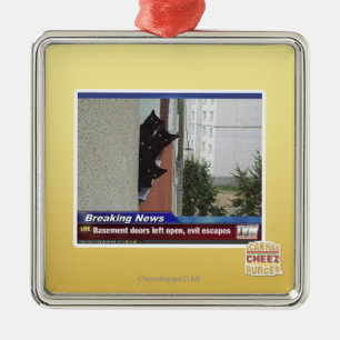 Breaking News 2 Metal Ornament