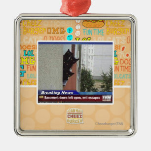 Breaking News 2 Metal Ornament