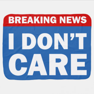 Breaking News Baby Blanket
